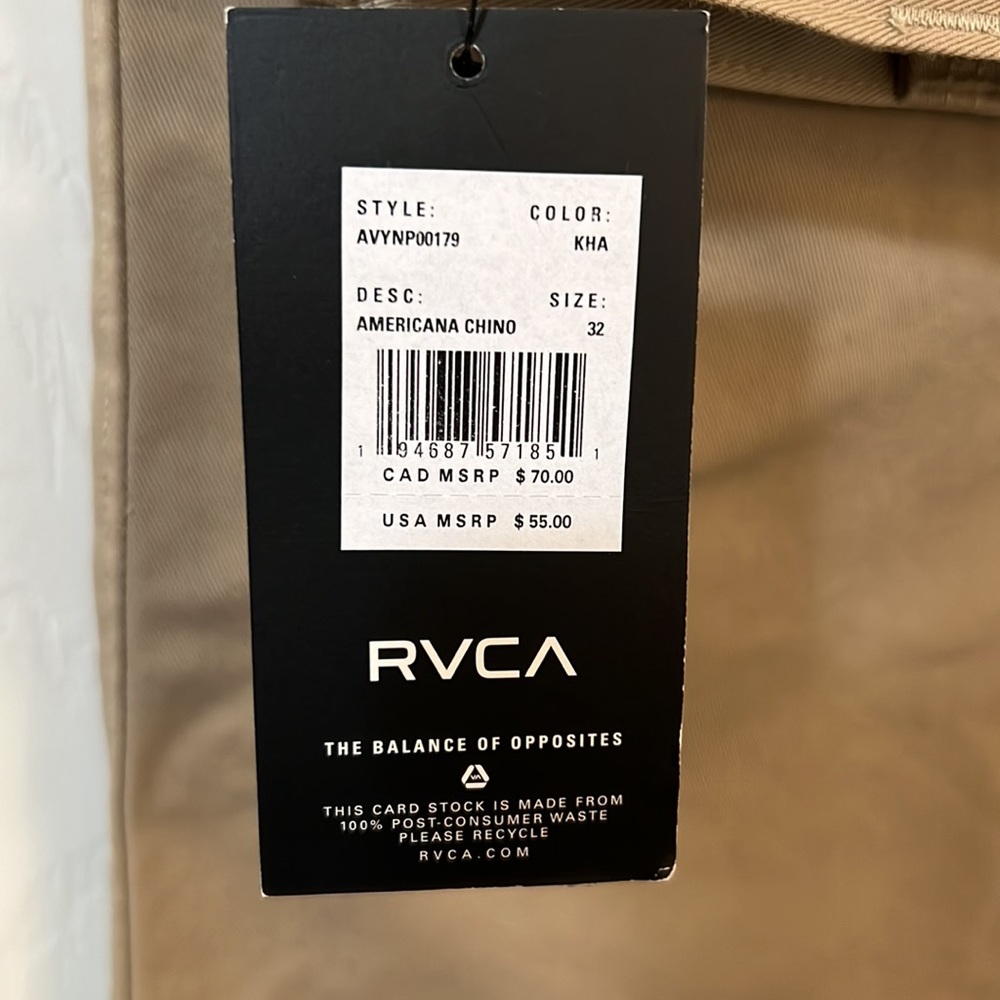 Brand new Rvca pants - Picture 2 of 3